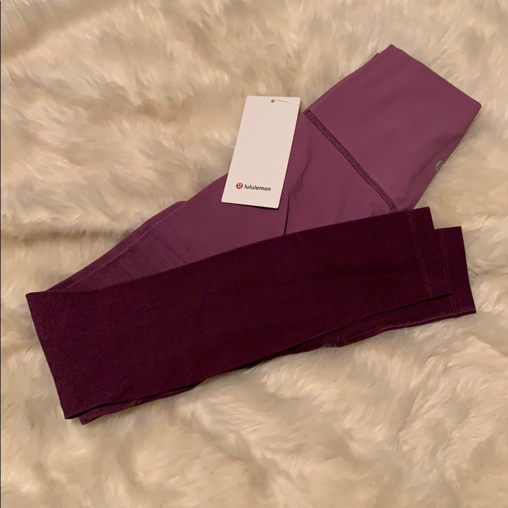 Lululemon 28” purple plum ombré align pant legging